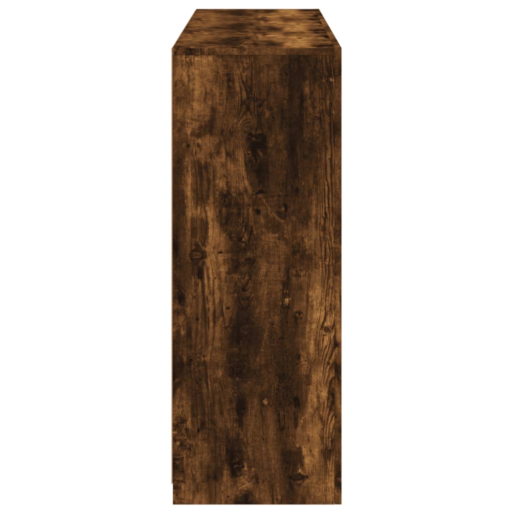 Dressoirs Met Led-Verlichting Bewerkt Hout Gerookt eiken