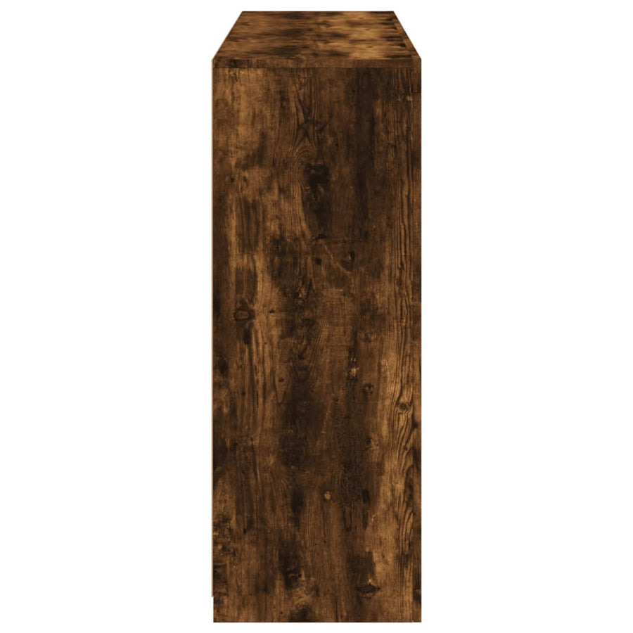 Dressoirs Met Led-Verlichting Bewerkt Hout Gerookt eiken