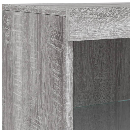 Dressoirs Met Led-Verlichting Bewerkt Hout Grijs sonoma