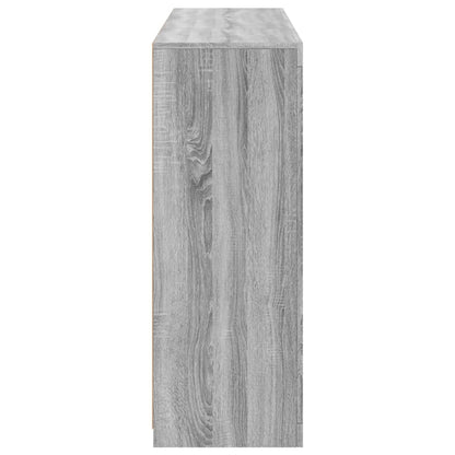 Dressoirs Met Led-Verlichting Bewerkt Hout Grijs sonoma