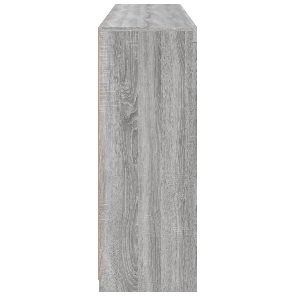Dressoirs Met Led-Verlichting Bewerkt Hout Grijs sonoma