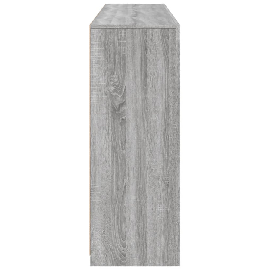 Dressoirs Met Led-Verlichting Bewerkt Hout Grijs sonoma