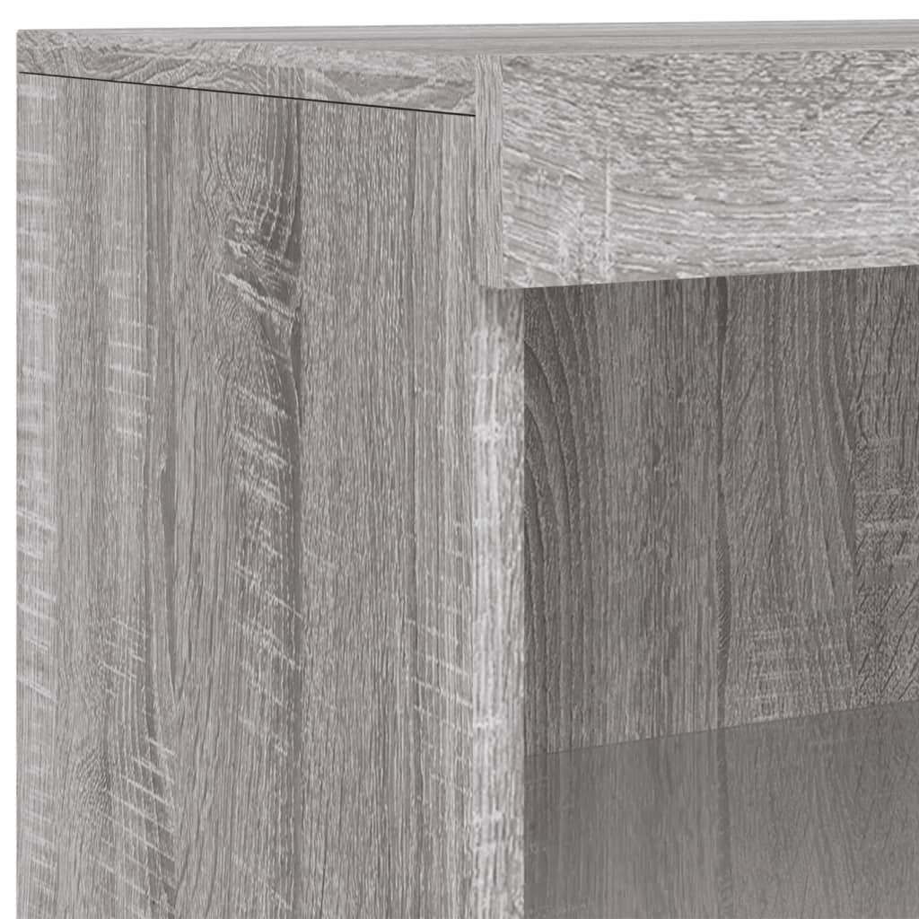 Dressoirs Met Led-Verlichting Bewerkt Hout Grijs sonoma
