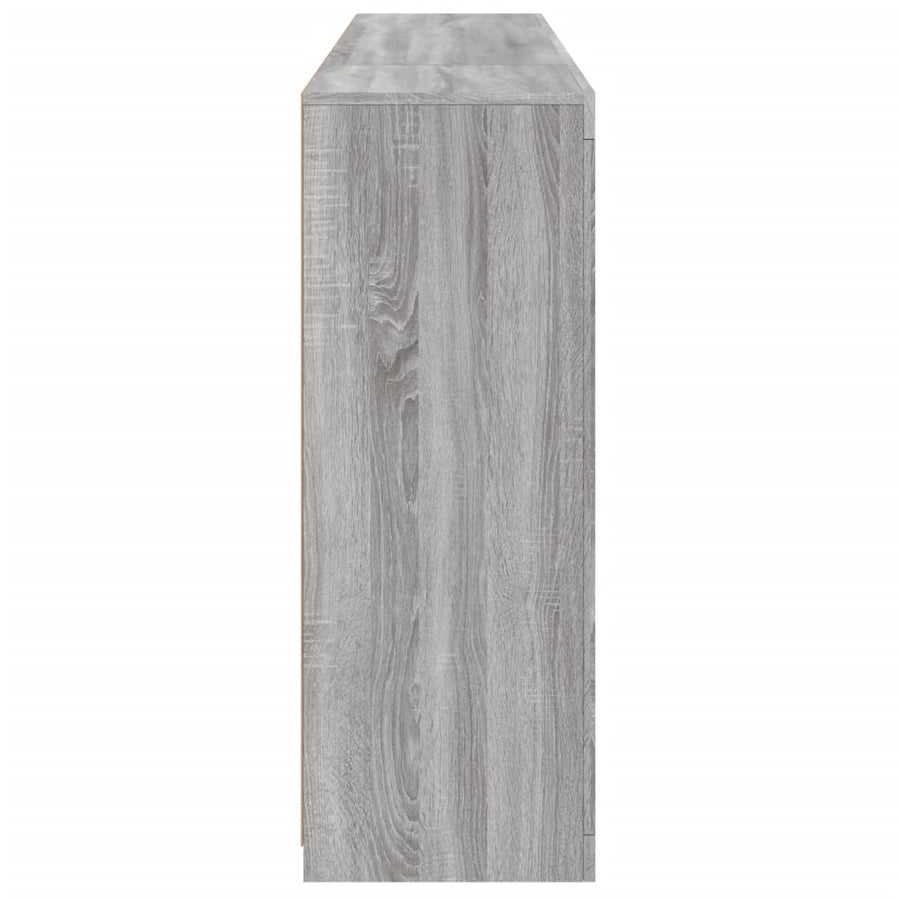 Dressoirs Met Led-Verlichting Bewerkt Hout Grijs sonoma