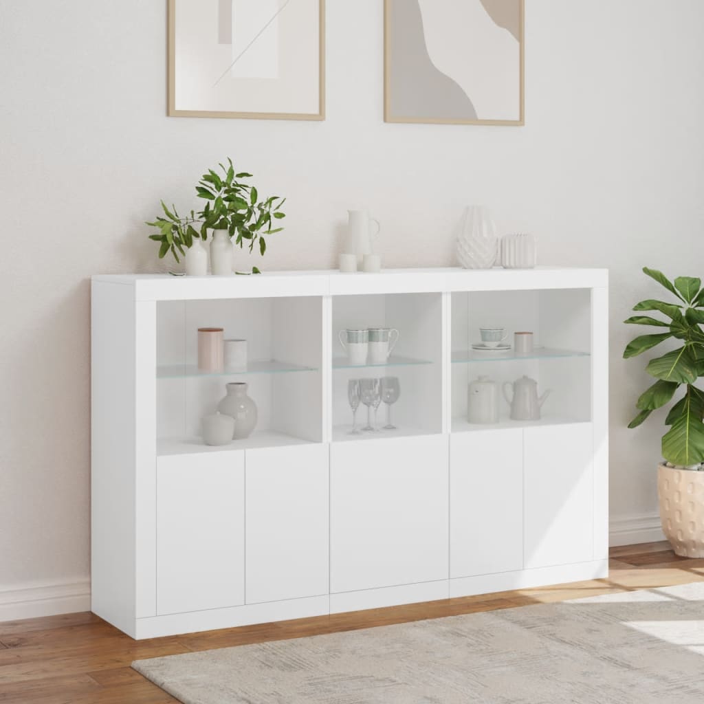 Dressoir Met Led-Verlichting 62X37X00 Cm Wit