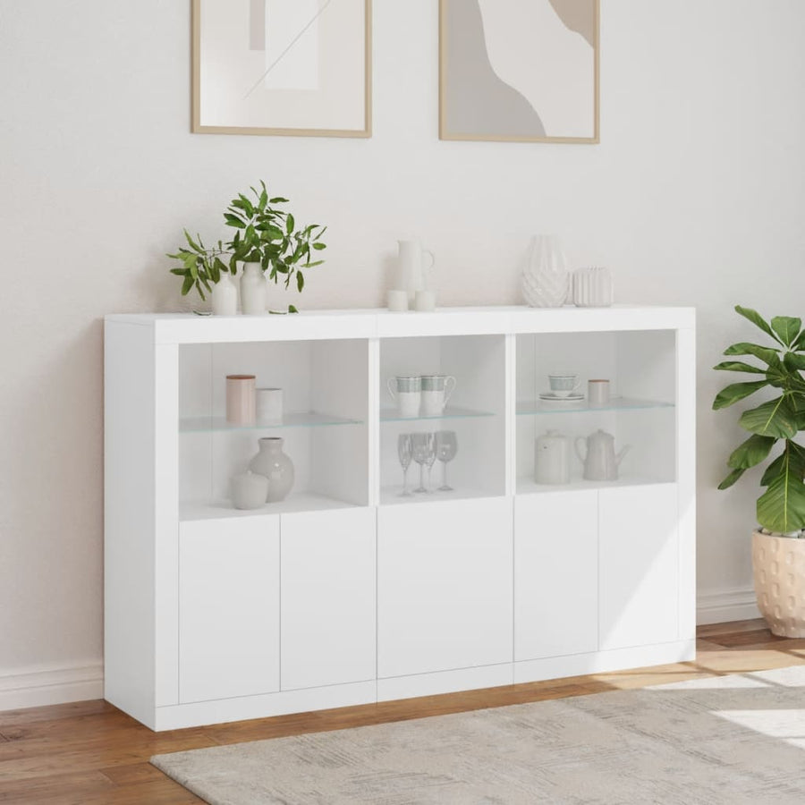 Dressoir Met Led-Verlichting 62X37X00 Cm Wit