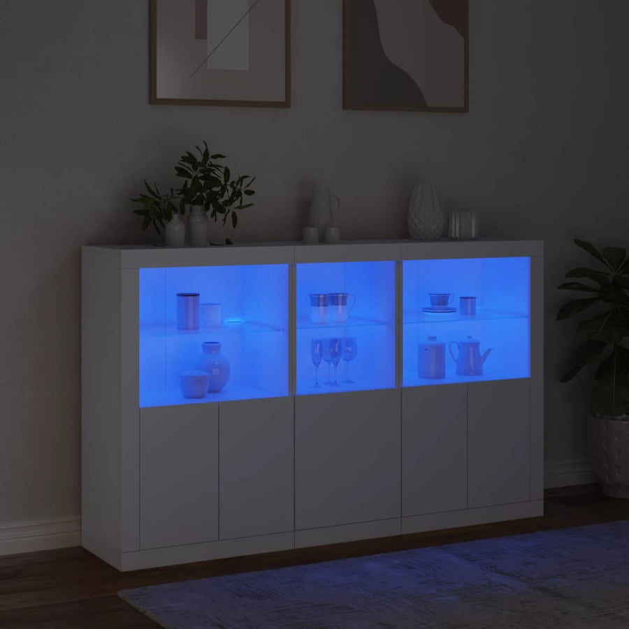 Dressoir Met Led-Verlichting 62X37X00 Cm Wit