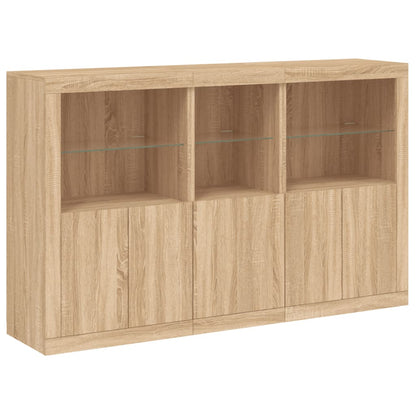 Dressoir Met Led-Verlichting 62X37X00 Cm Kleurig Sonoma eiken