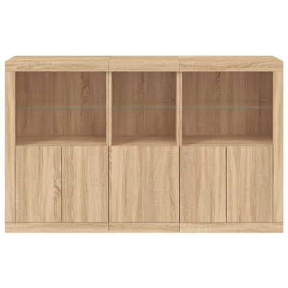 Dressoir Met Led-Verlichting 62X37X00 Cm Kleurig Sonoma eiken
