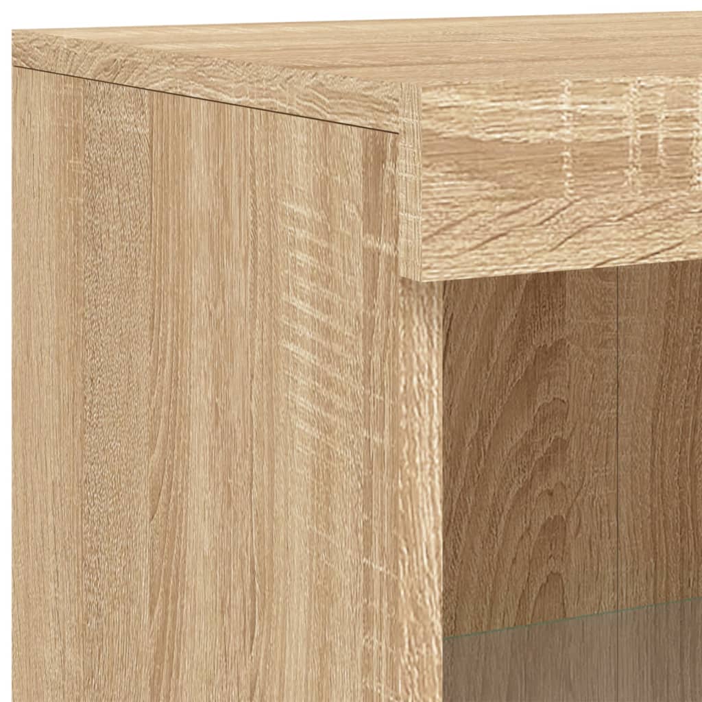 Dressoir Met Led-Verlichting 62X37X00 Cm Kleurig Sonoma eiken