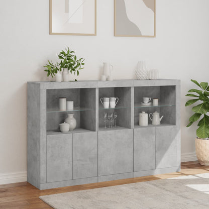 Dressoir Met Led-Verlichting 62X37X00 Cm Betongrijs