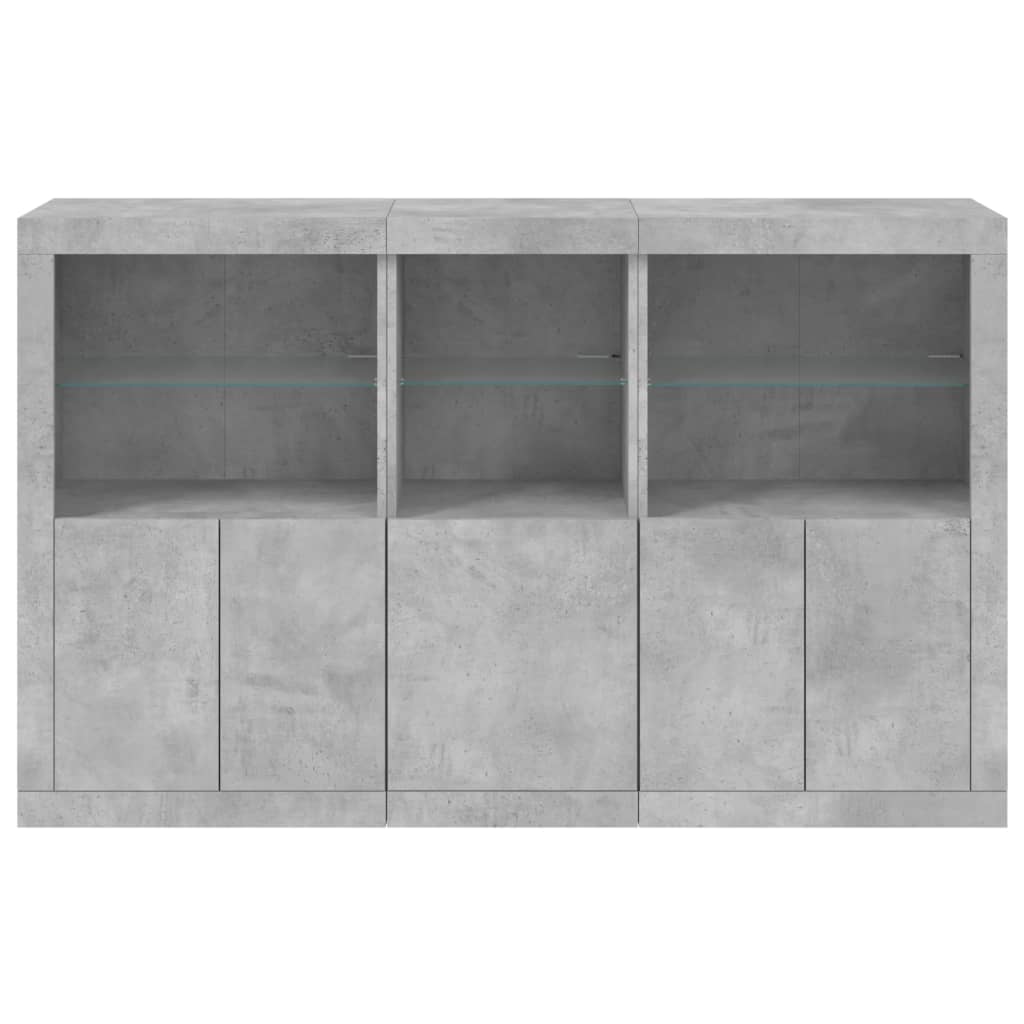 Dressoir Met Led-Verlichting 62X37X00 Cm Betongrijs