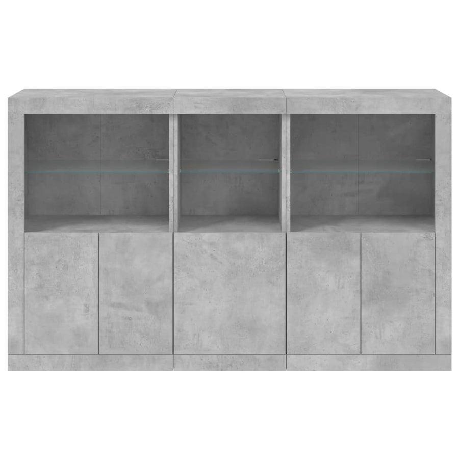 Dressoir Met Led-Verlichting 62X37X00 Cm Betongrijs