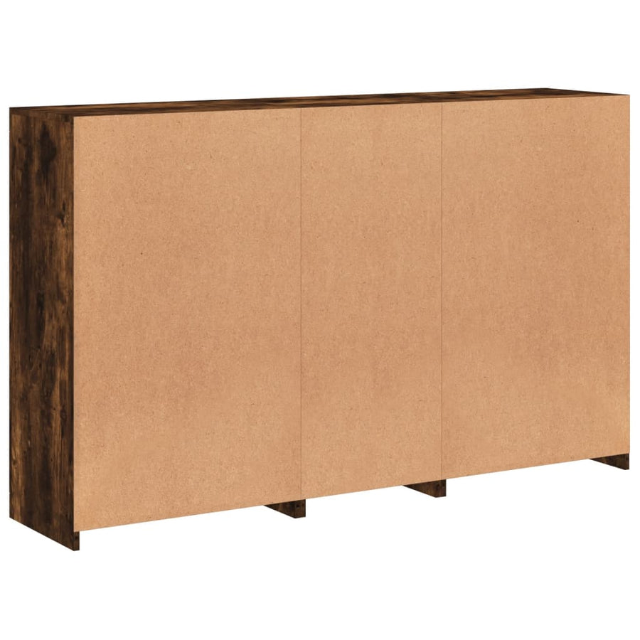 Dressoir Met Led-Verlichting 62X37X00 Cm Kleurig Gerookt eiken