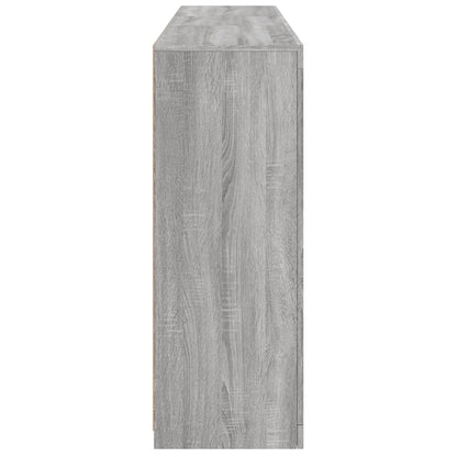 Dressoir met LED-verlichting 162x37x100 cm grijs sonoma eiken Grijs sonoma