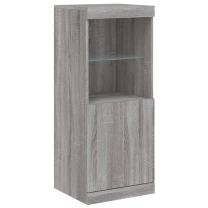 Dressoir met LED-verlichting 162x37x100 cm grijs sonoma eiken Grijs sonoma