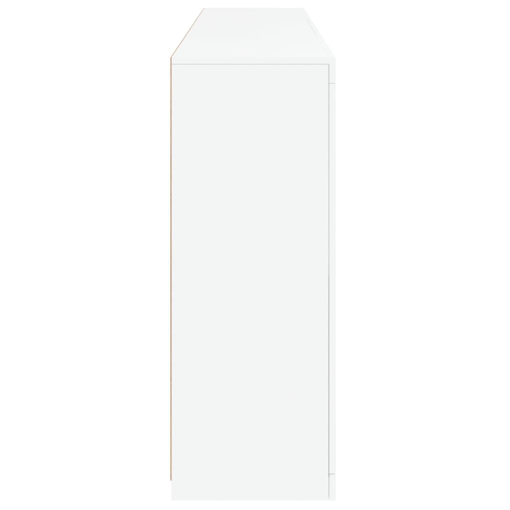Dressoir Met Led-Verlichting 8,5X37X00 Cm Wit