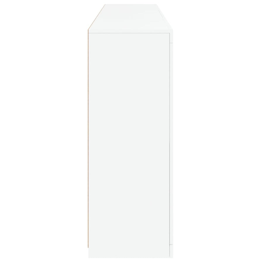 Dressoir Met Led-Verlichting 8,5X37X00 Cm Wit