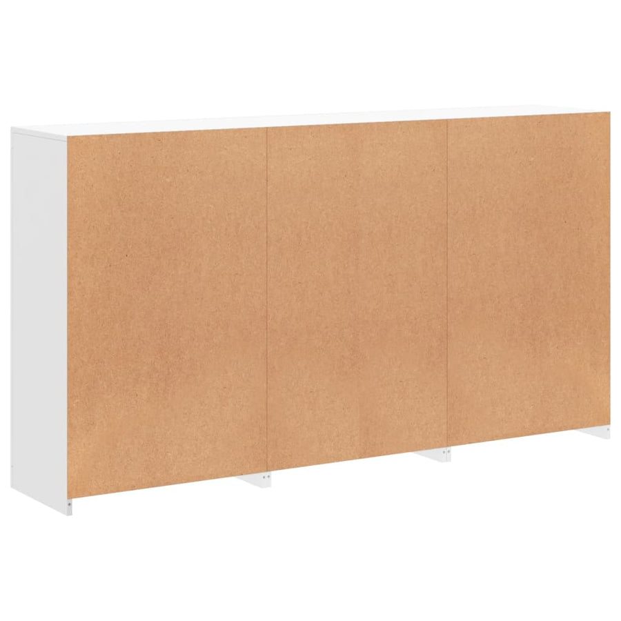 Dressoir Met Led-Verlichting 8,5X37X00 Cm Wit