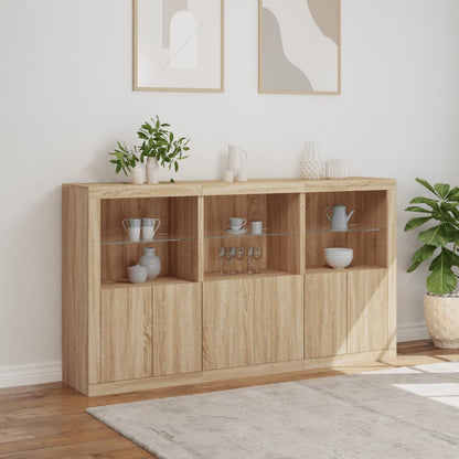Dressoir Met Led-Verlichting 8,5X37X00 Cm Kleur Sonoma eiken