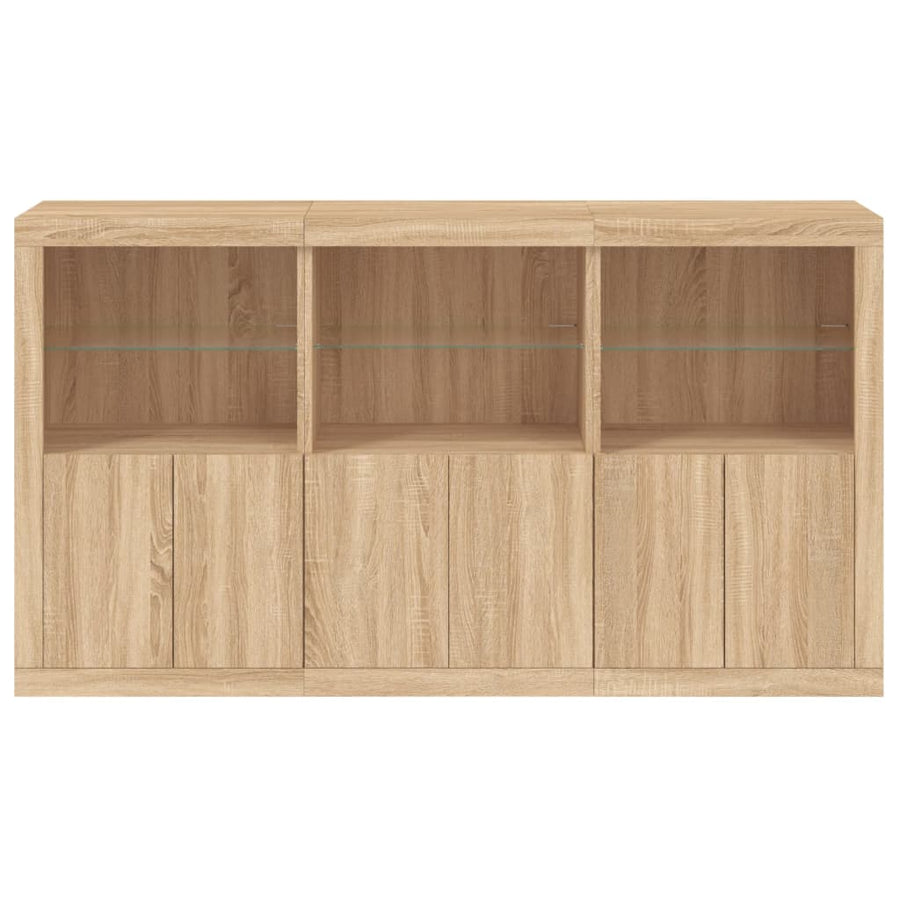 Dressoir Met Led-Verlichting 8,5X37X00 Cm Kleur Sonoma eiken
