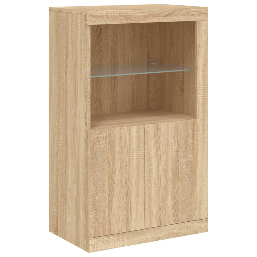 Dressoir Met Led-Verlichting 8,5X37X00 Cm Kleur Sonoma eiken