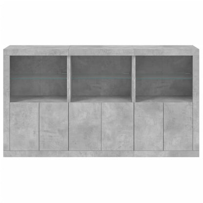 Dressoir Met Led-Verlichting 8,5X37X00 Cm Betongrijs