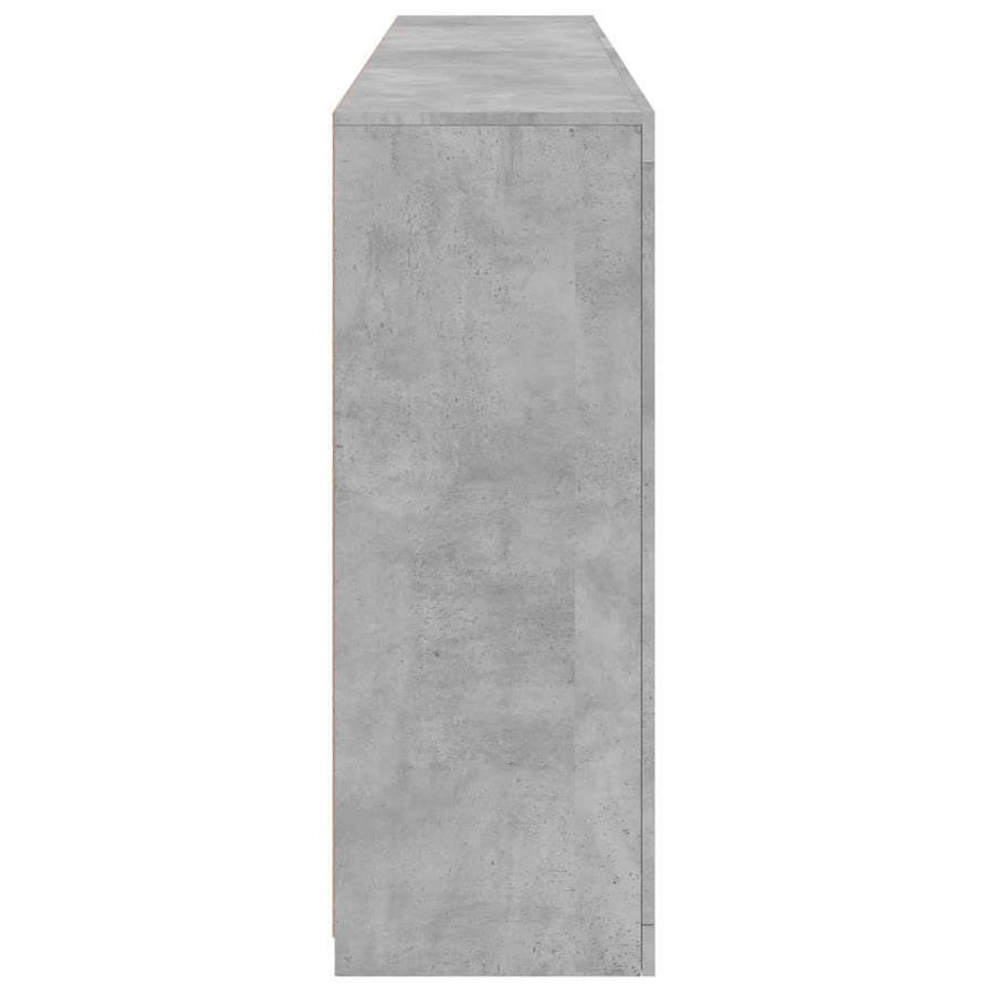 Dressoir Met Led-Verlichting 8,5X37X00 Cm Betongrijs