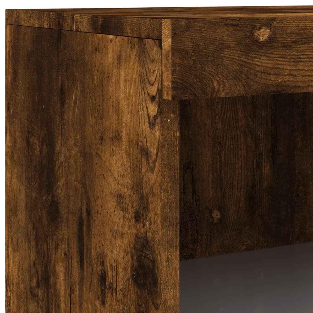Dressoir Met Led-Verlichting 8,5X37X00 Cm Kleur Gerookt eiken
