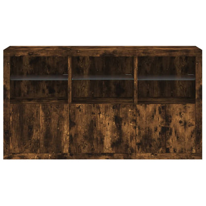 Dressoir Met Led-Verlichting 8,5X37X00 Cm Kleur Gerookt eiken