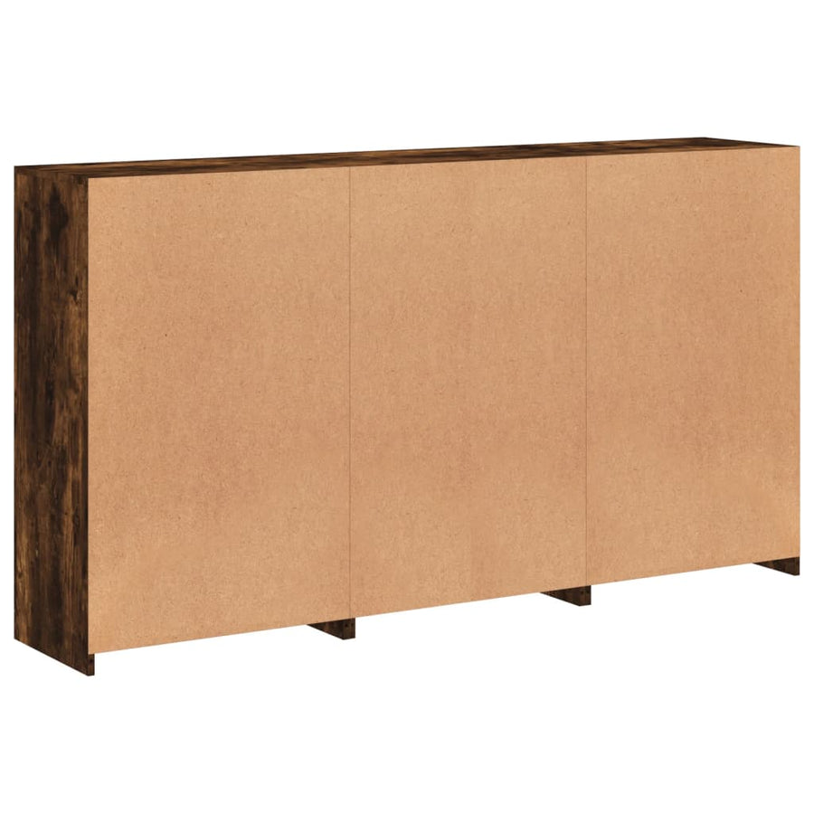 Dressoir Met Led-Verlichting 8,5X37X00 Cm Kleur Gerookt eiken