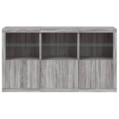 Dressoir Met Led-Verlichting 8,5X37X00 Cm Eiken Grijs sonoma