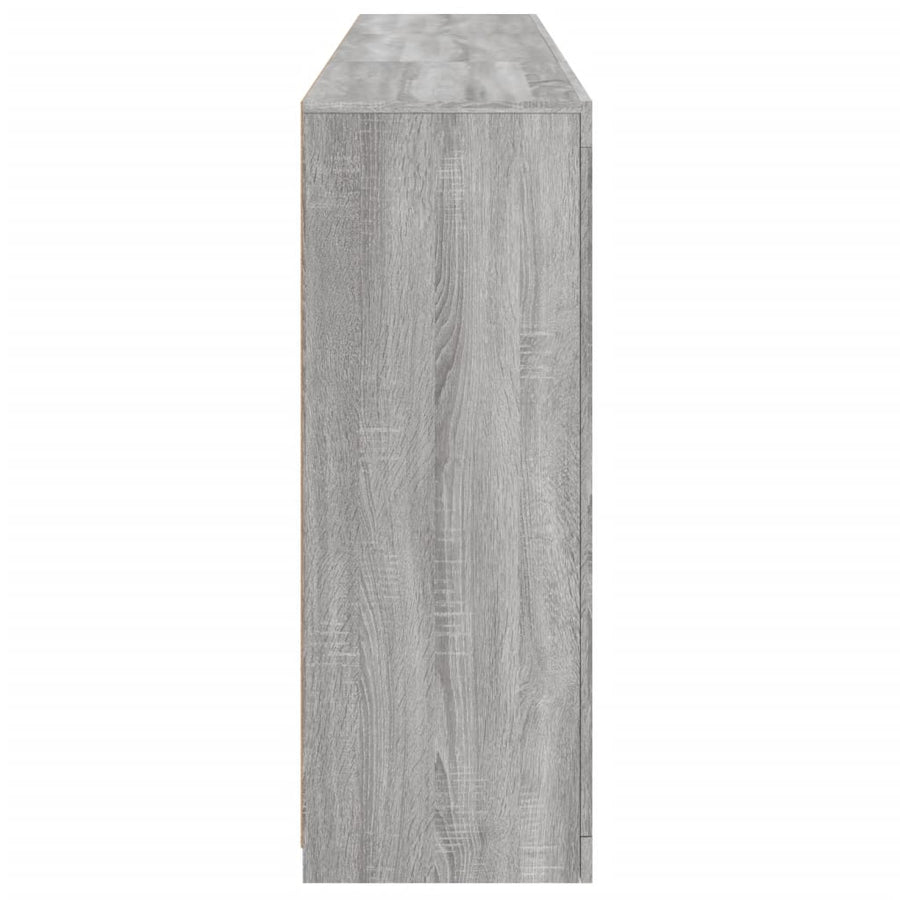 Dressoir Met Led-Verlichting 8,5X37X00 Cm Eiken Grijs sonoma