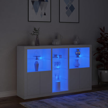 Dressoir Met Led-Verlichting 62X37X00 Cm Wit