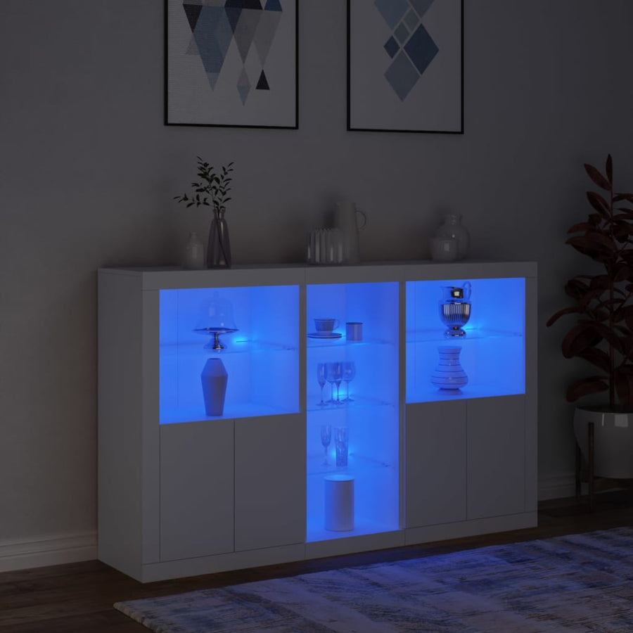 Dressoir Met Led-Verlichting 62X37X00 Cm Wit