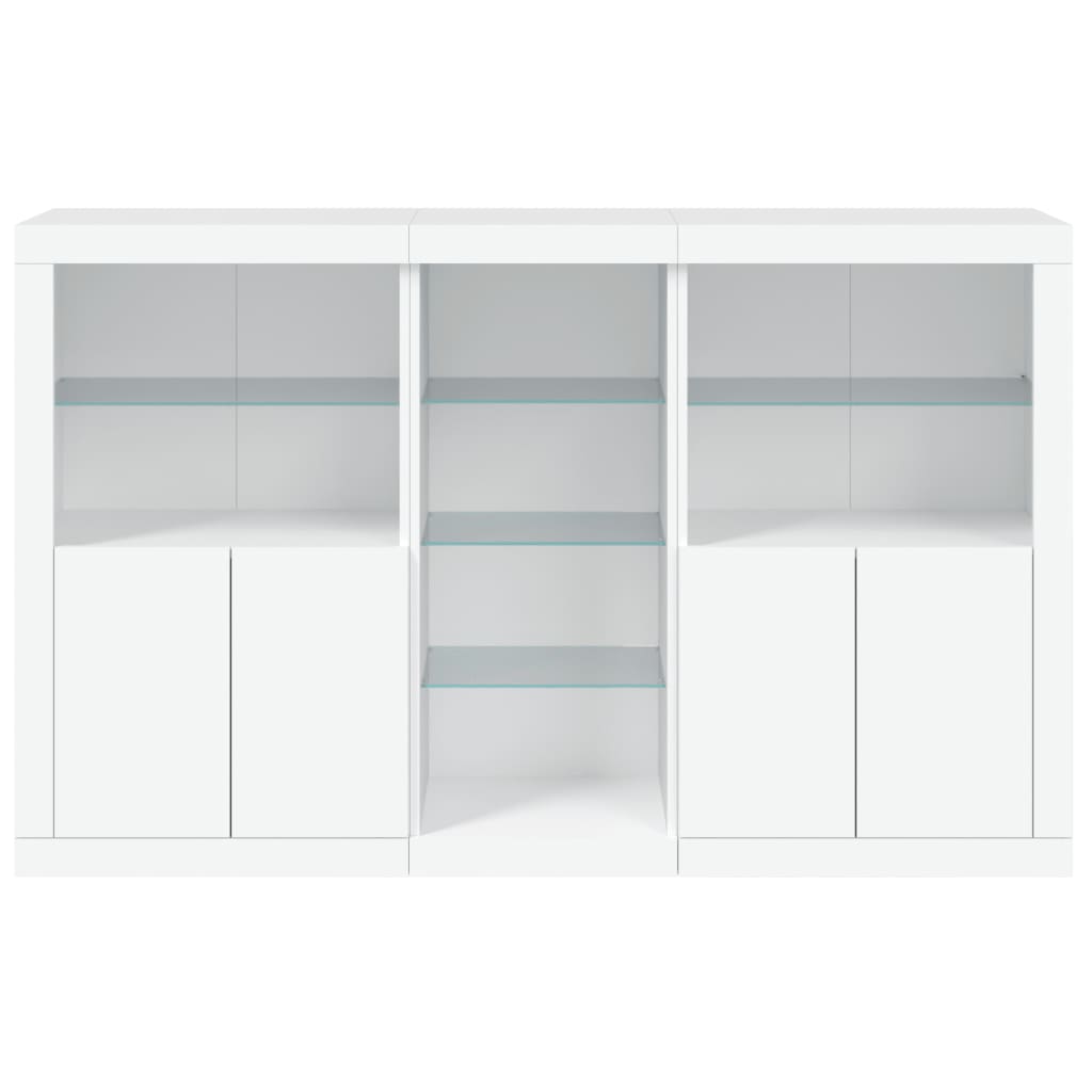 Dressoir Met Led-Verlichting 62X37X00 Cm Wit