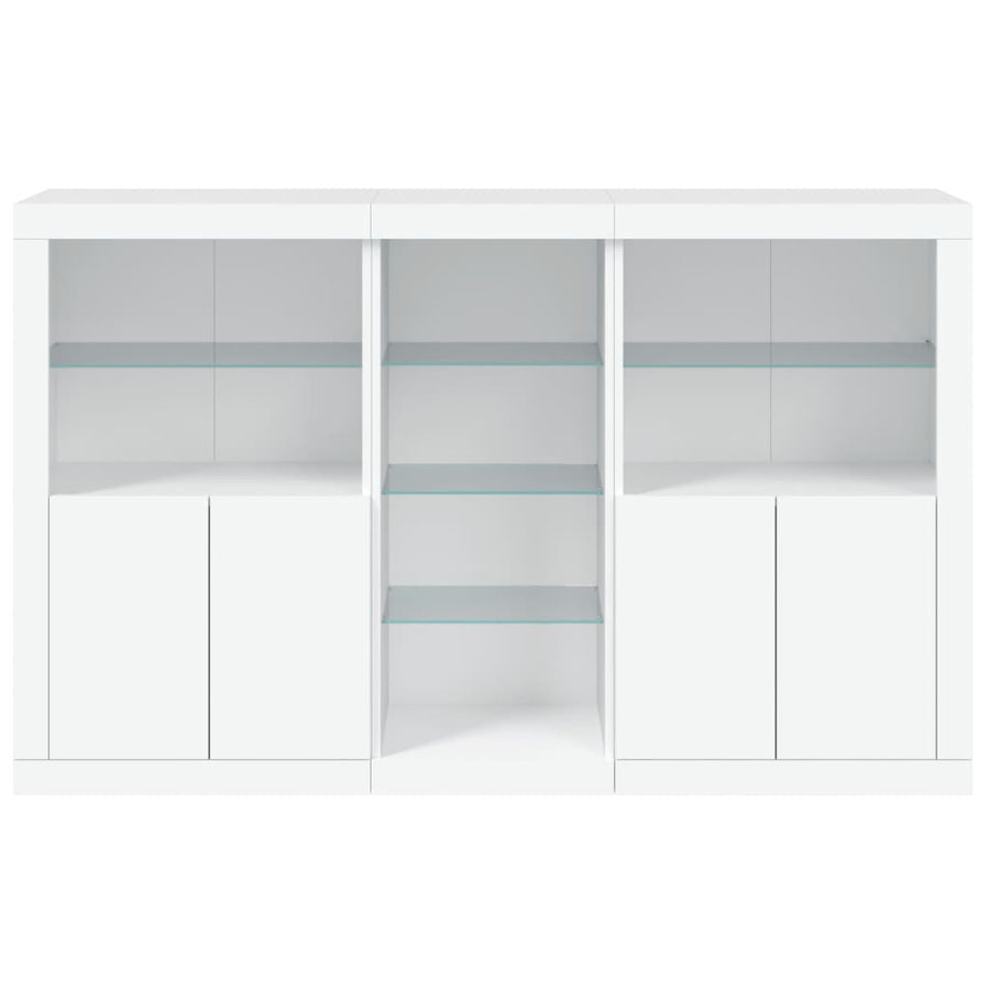 Dressoir Met Led-Verlichting 62X37X00 Cm Wit