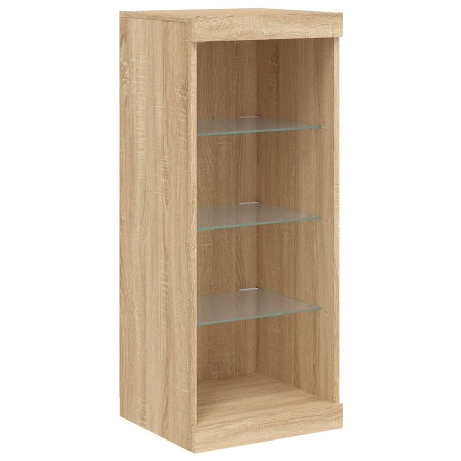 Dressoir Met Led-Verlichting 62X37X00 Cm Kleurig Sonoma eiken