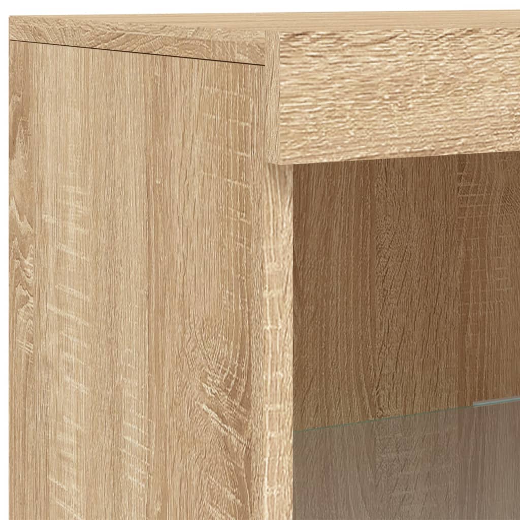 Dressoir Met Led-Verlichting 62X37X00 Cm Kleurig Sonoma eiken