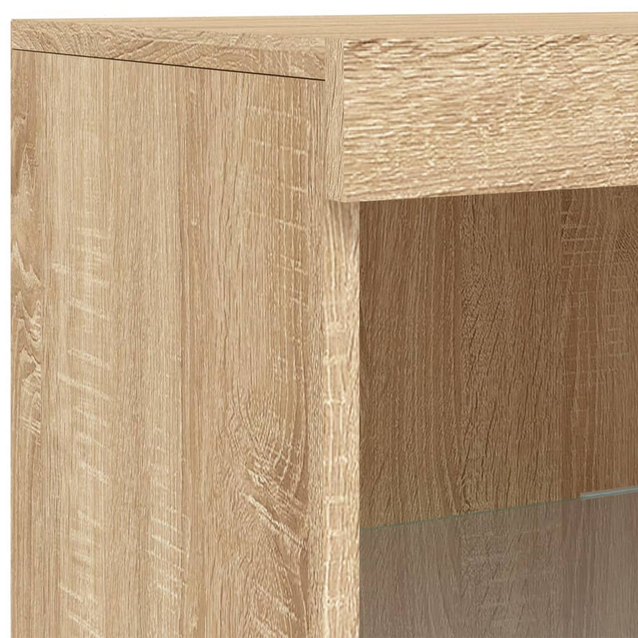 Dressoir Met Led-Verlichting 62X37X00 Cm Kleurig Sonoma eiken