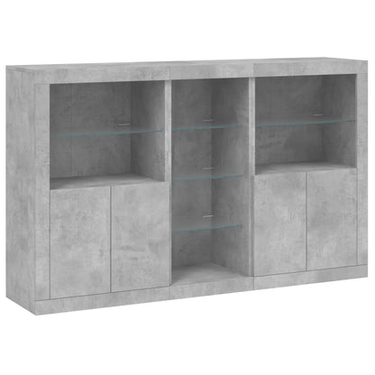 Dressoir Met Led-Verlichting 62X37X00 Cm Betongrijs