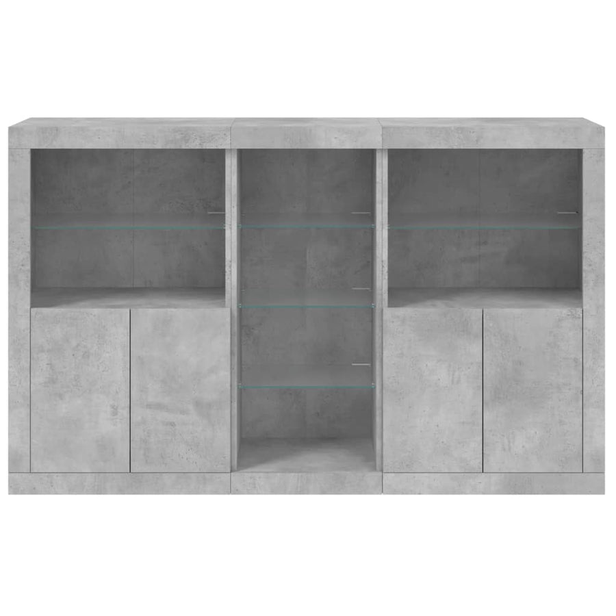 Dressoir Met Led-Verlichting 62X37X00 Cm Betongrijs
