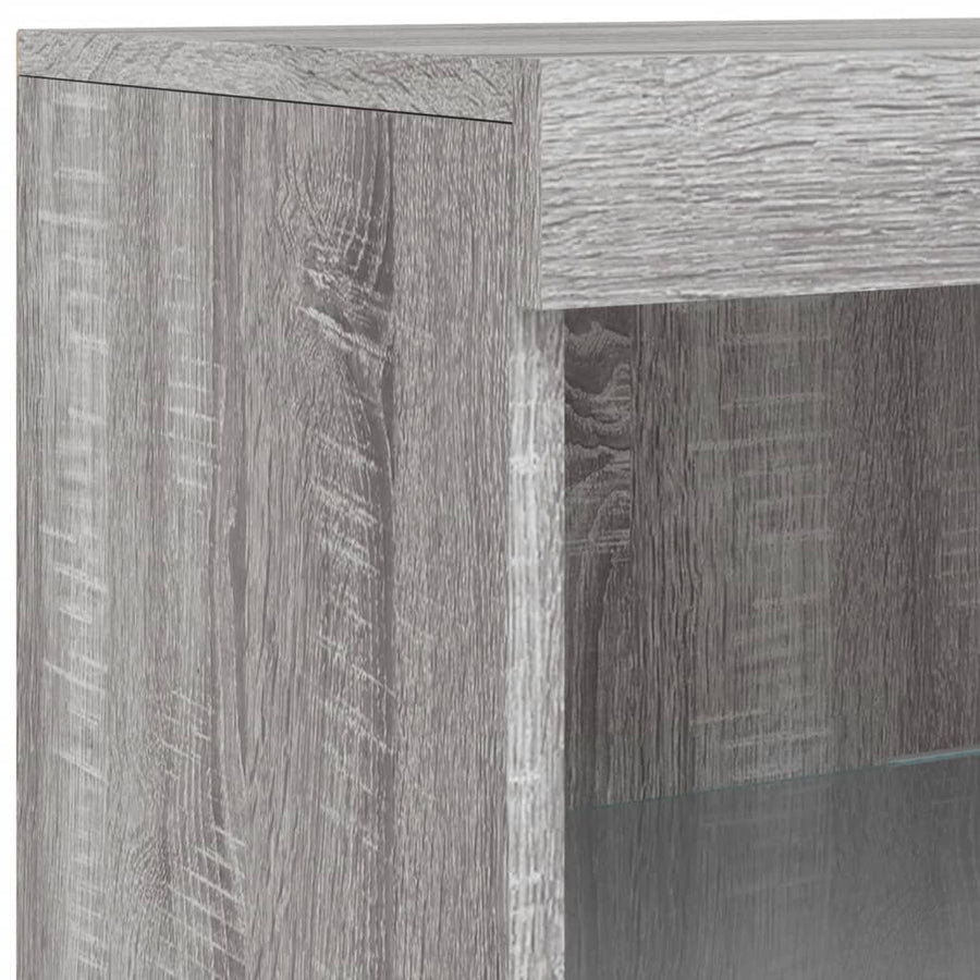 Dressoir Met Led-Verlichting 62X37X00 Cm Eiken Grijs sonoma