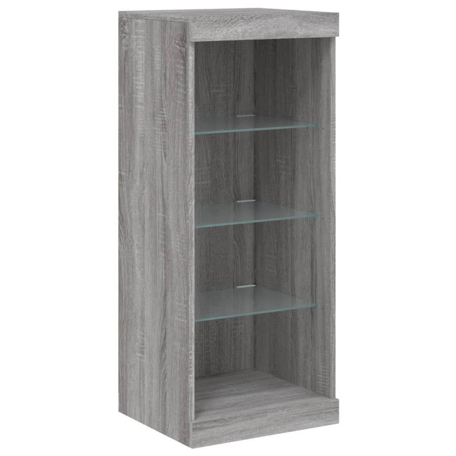Dressoir Met Led-Verlichting 62X37X00 Cm Eiken Grijs sonoma