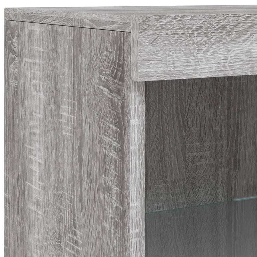 Dressoir Met Led-Verlichting 62X37X00 Cm Eiken Grijs sonoma