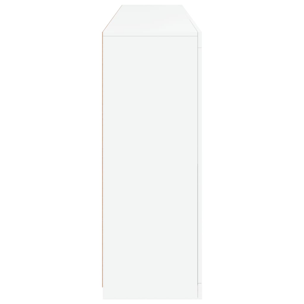 Dressoir Met Led-Verlichting 8,5X37X00 Cm Wit