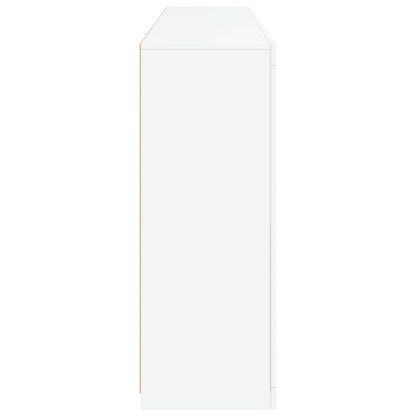 Dressoir Met Led-Verlichting 8,5X37X00 Cm Wit