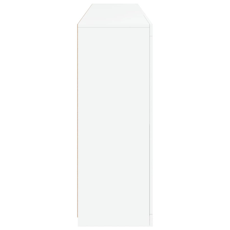 Dressoir Met Led-Verlichting 8,5X37X00 Cm Wit