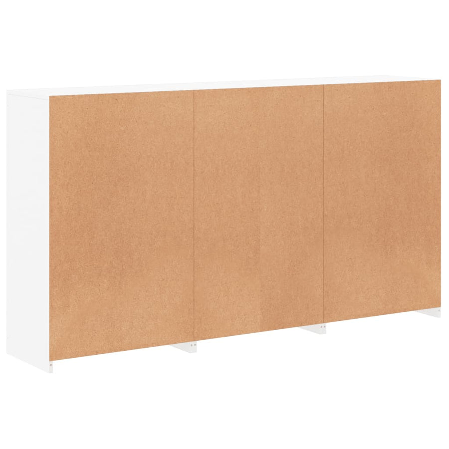 Dressoir Met Led-Verlichting 8,5X37X00 Cm Wit