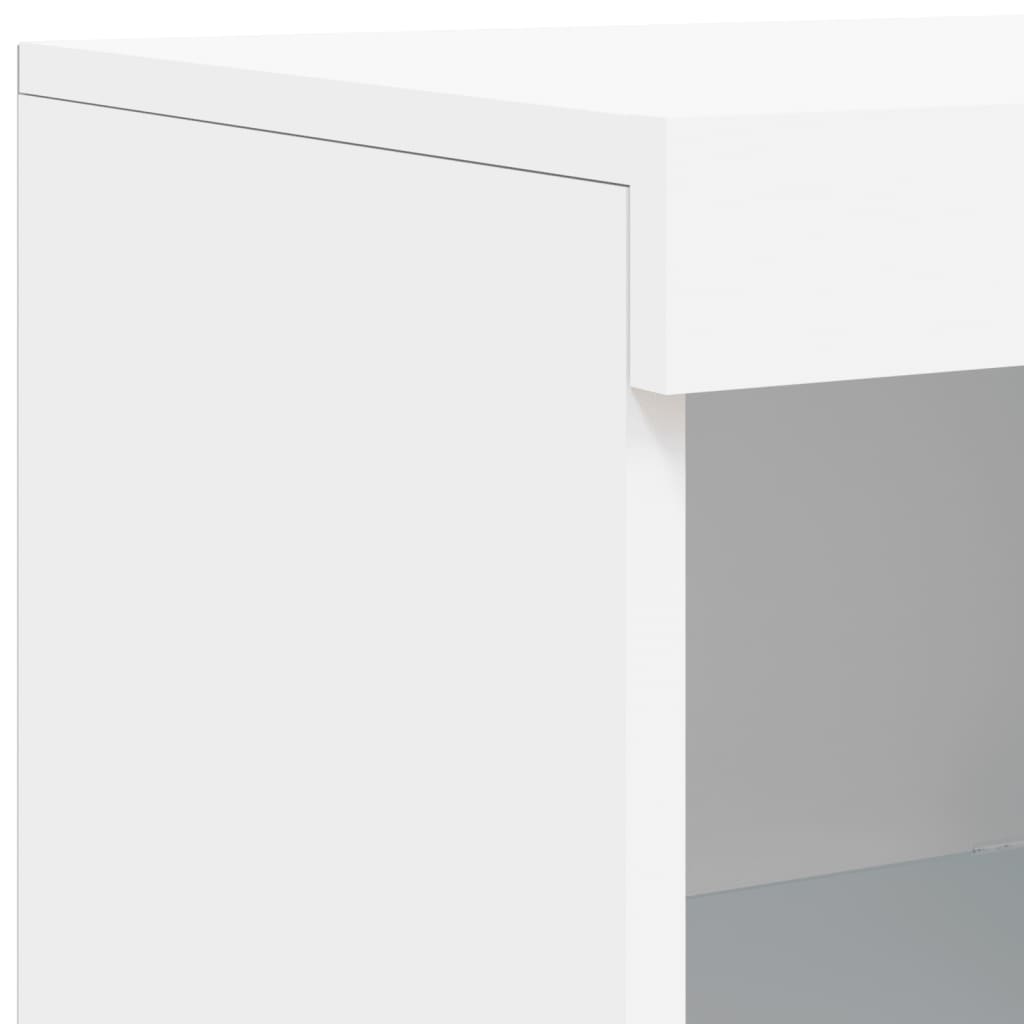 Dressoir Met Led-Verlichting 8,5X37X00 Cm Wit